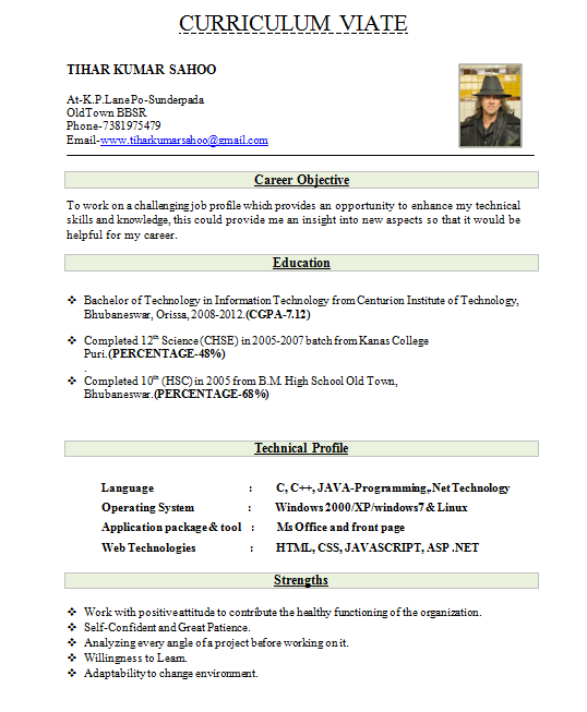 How to show experience in resume format